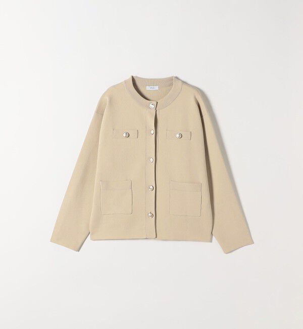 SHIPS any「《予約》SHIPS any:〈手洗い可能〉クルーネック ニット ジャケット カーディガン」|カーディガン|