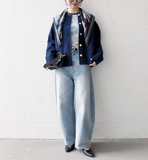 SHIPS any「《予約》SHIPS any:〈手洗い可能〉クルーネック ニット ジャケット カーディガン」|カーディガン|