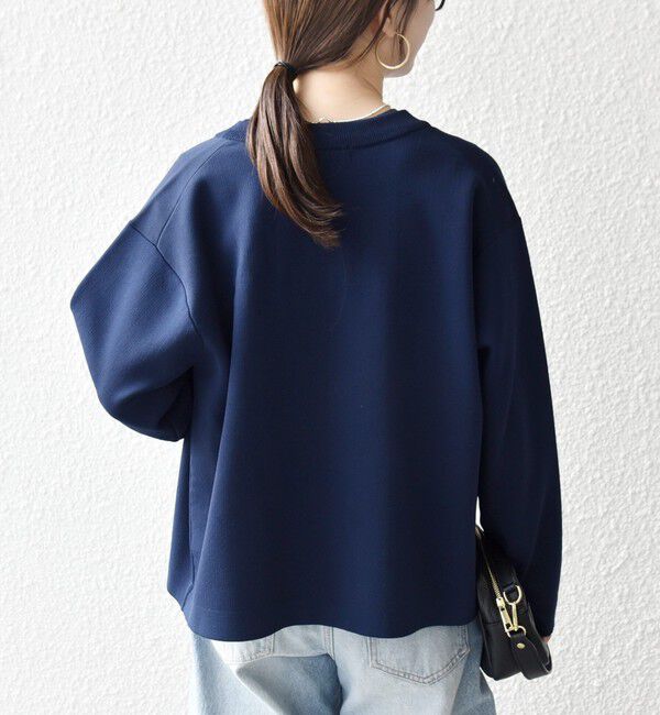 SHIPS any「《予約》SHIPS any:〈手洗い可能〉クルーネック ニット ジャケット カーディガン」|カーディガン|