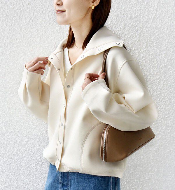 SHIPS for women「《予約》【WEB限定】〈手洗い可能〉裾 ドロスト ダンボール スナップ ボタン カーディガン」|カーディガン|