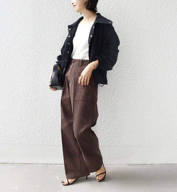 SHIPS for women「《予約》【WEB限定】〈手洗い可能〉裾 ドロスト ダンボール スナップ ボタン カーディガン」|カーディガン|