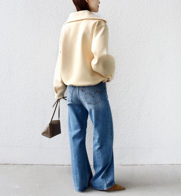 SHIPS for women「《予約》【WEB限定】〈手洗い可能〉裾 ドロスト ダンボール スナップ ボタン カーディガン」|カーディガン|