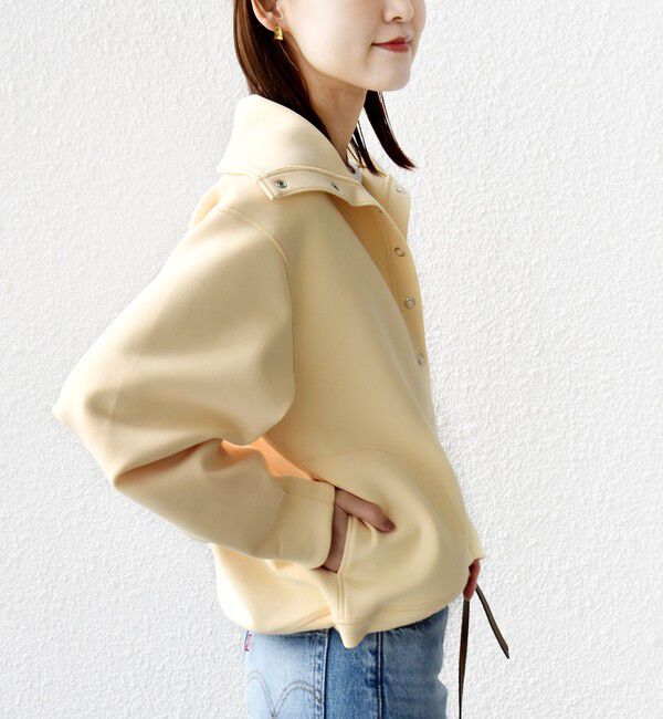 SHIPS for women「《予約》【WEB限定】〈手洗い可能〉裾 ドロスト ダンボール スナップ ボタン カーディガン」|カーディガン|