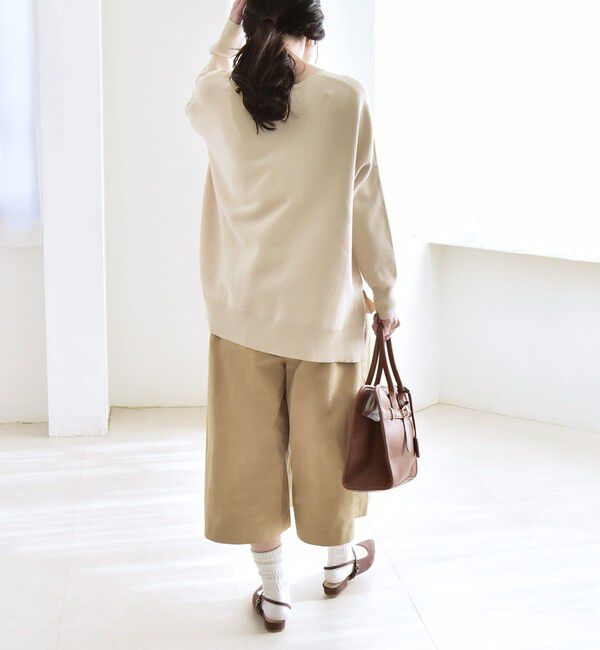 quaranciel「《予約》quaranciel:〈洗濯機可能〉タック キュロット パンツ」|キュロット|