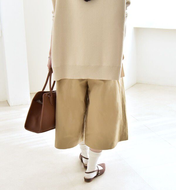 quaranciel「《予約》quaranciel:〈洗濯機可能〉タック キュロット パンツ」|キュロット|