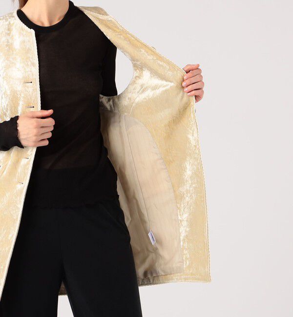 DES PRES「コットンレーヨンベルベット ミドルジレ」|ベスト・ジレ|