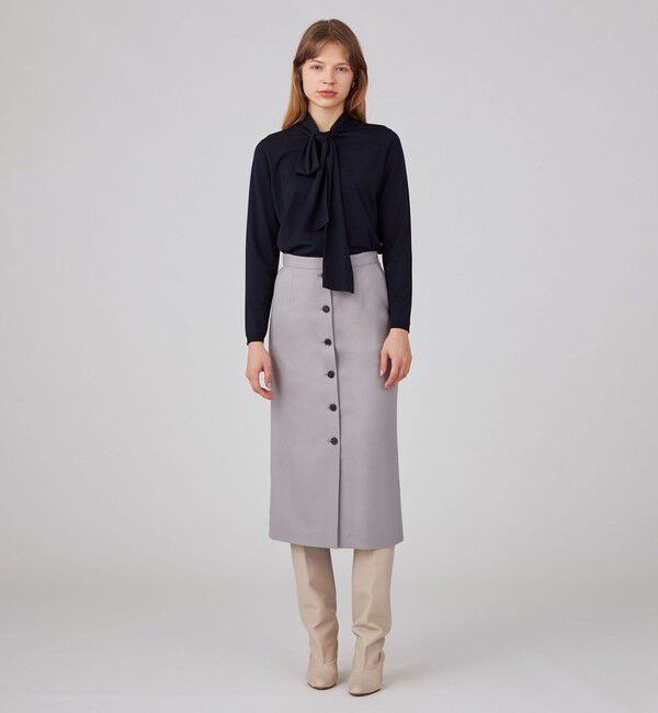 Ballsey「スーパーエクストラファインウール ボウタイプルオーバー」|ニット・セーター|