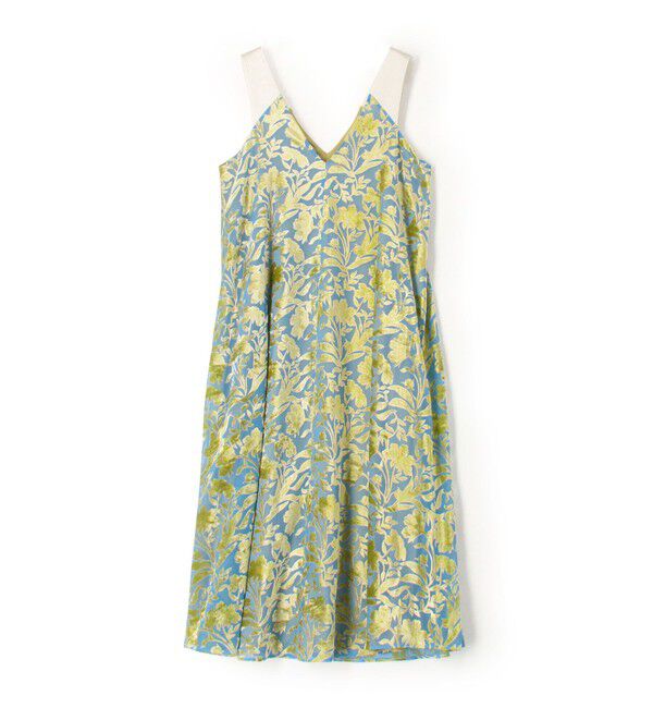 DES PRES「コスモスオパールプリント ボリュームフレアワンピース」|ワンピース|52 ライトグリーン系