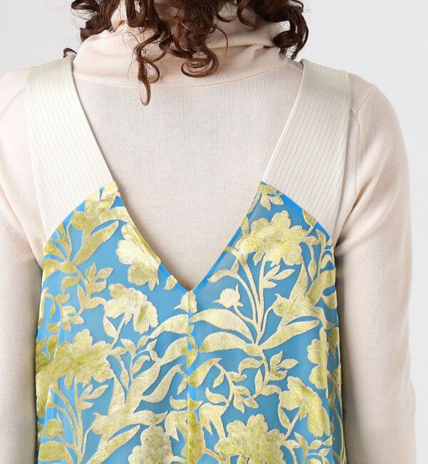 DES PRES「コスモスオパールプリント ボリュームフレアワンピース」|ワンピース|