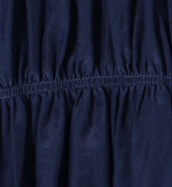 TOMORROWLAND collection「コットンシルク シャーリングペプラムブラウス」|シャツ・ブラウス|