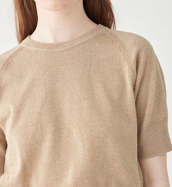 MACPHEE「プレーンリネン ラグランスリーブプルオーバー」|ニット・セーター|