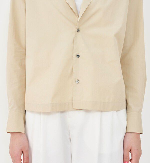GALERIE VIE「コットンブロード シャツジャケット」|テーラードジャケット|