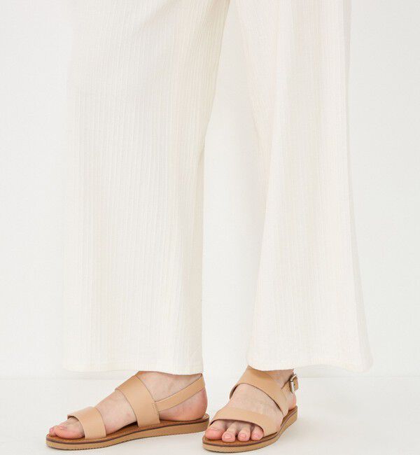 GALERIE VIE「コットンリネンストレッチ イージーワイドパンツ」|その他|