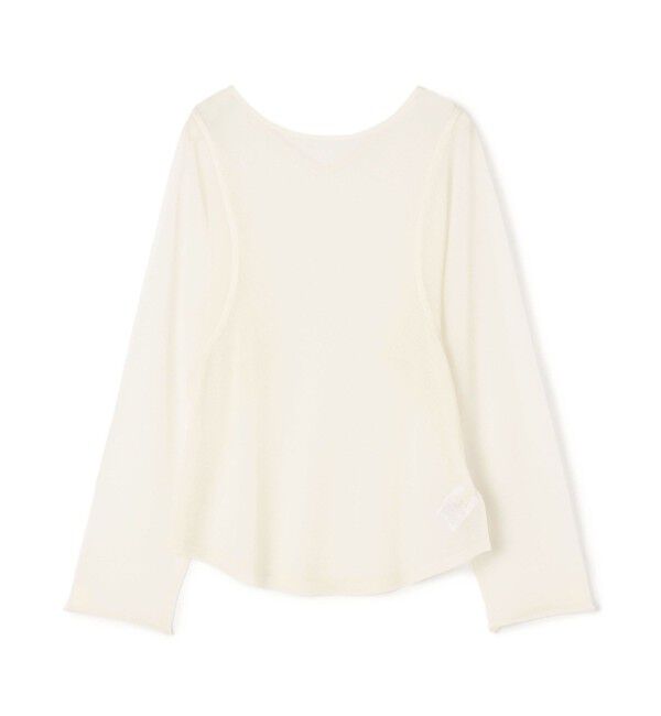DES PRES「レーヨンナイロンシアー ボートネックプルオーバー」|ニット・セーター|11 ホワイト