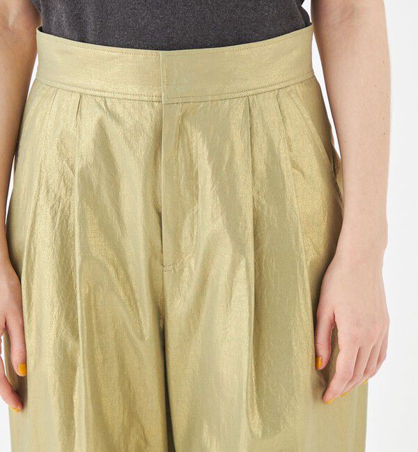 MACPHEE「ホイルプリント タックテーパードパンツ」|その他|