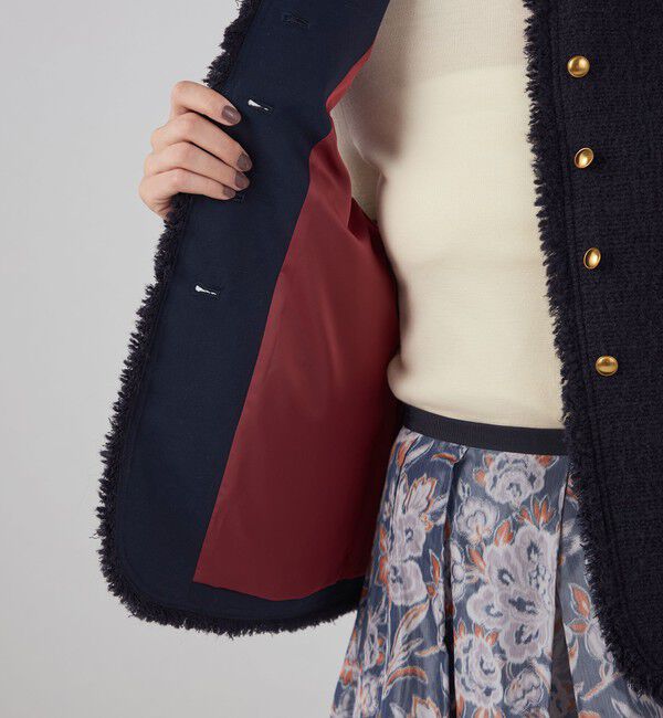 TOMORROWLAND collection「ブークレーファンシー クルーネックジレ」|ベスト・ジレ|