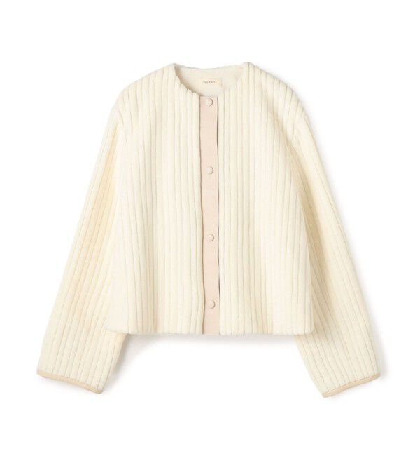 DES PRES「ワイドリッジパイル クルーネックブルゾン」|ブルゾン・スタジャン|11 ホワイト