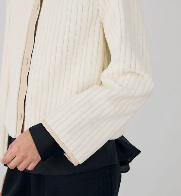 DES PRES「ワイドリッジパイル クルーネックブルゾン」|ブルゾン・スタジャン|