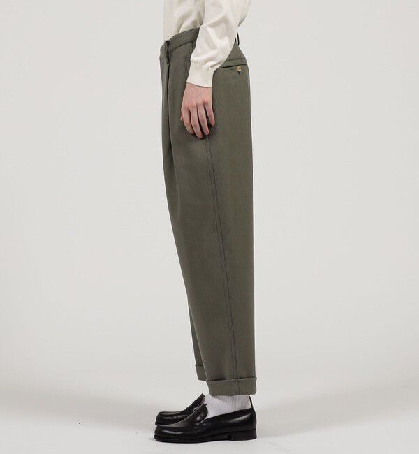 TOMORROWLAND MENS「ウールメルトン 1タック ペグトップ パンツ」|その他|