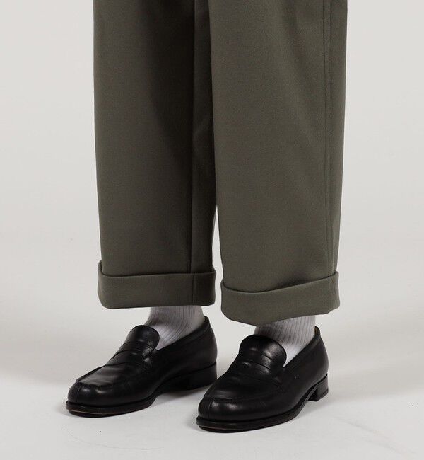 TOMORROWLAND MENS「ウールメルトン 1タック ペグトップ パンツ」|その他|