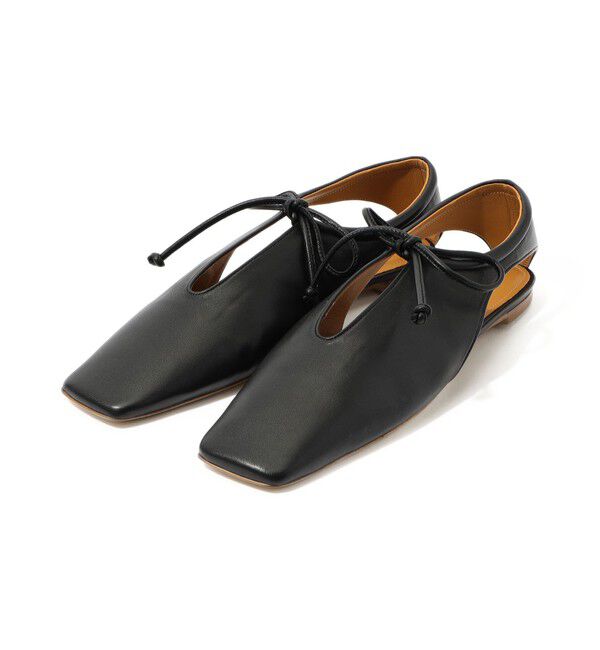 TOMORROWLAND GOODS「PIPPICHIC AMBER COCO フラットシューズ」|バレエシューズ|19 ブラック