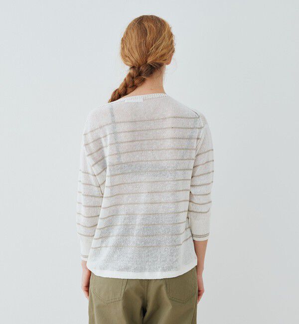 GALERIE VIE「リネンコード バスクプルオーバーニット」|ニット・セーター|