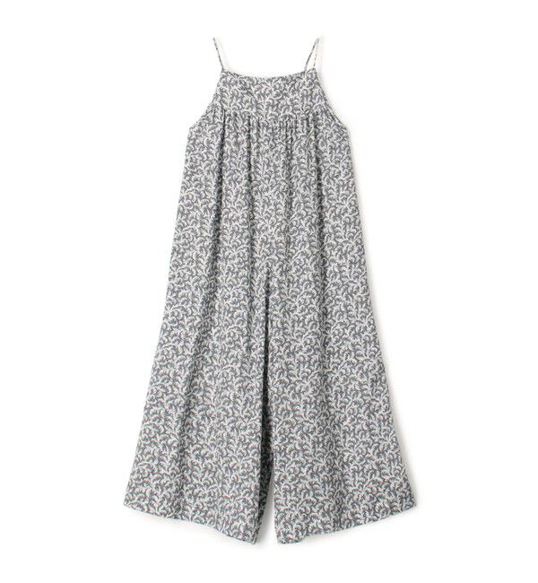SOULEIADO「レーヨンツイルプリント コンビネゾン」|オールインワン|16 グレー系