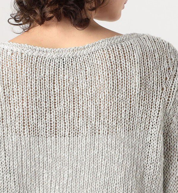 JAMES PERSE「コットンリネンオープンワーク クルーネックプルオーバー WVP3093」|ニット・セーター|