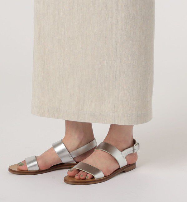 GALERIE VIE「コットンリネンビスストレッチ イージーIラインスカート」|タイト|