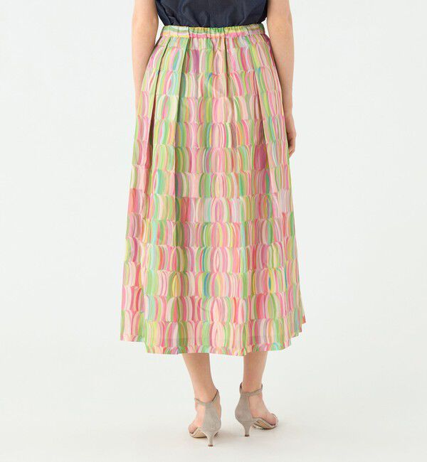 TOMORROWLAND collection「リュバンプリント タックスイングスカート」|フレア|
