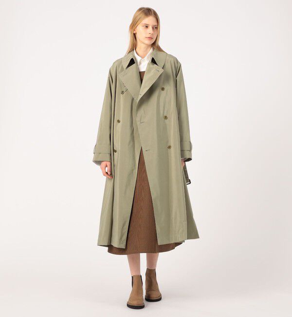 TOMORROWLAND GOODS「HAVERSACK Silkcoating ラグラントレンチコート」|トレンチコート|