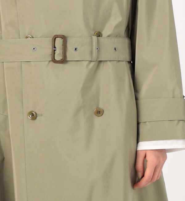 TOMORROWLAND GOODS「HAVERSACK Silkcoating ラグラントレンチコート」|トレンチコート|