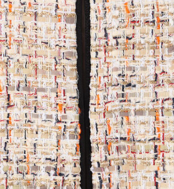 TOMORROWLAND collection「ホロウファンシーツイード ノーカラートリミングジャケット」|ノーカラージャケット|