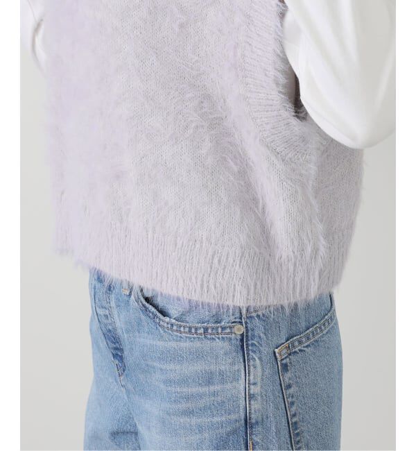  「SAYAKA DAVIS SHAGGY HOODIE VEST VKT65-WS：ニットベスト」|ベスト・ジレ|