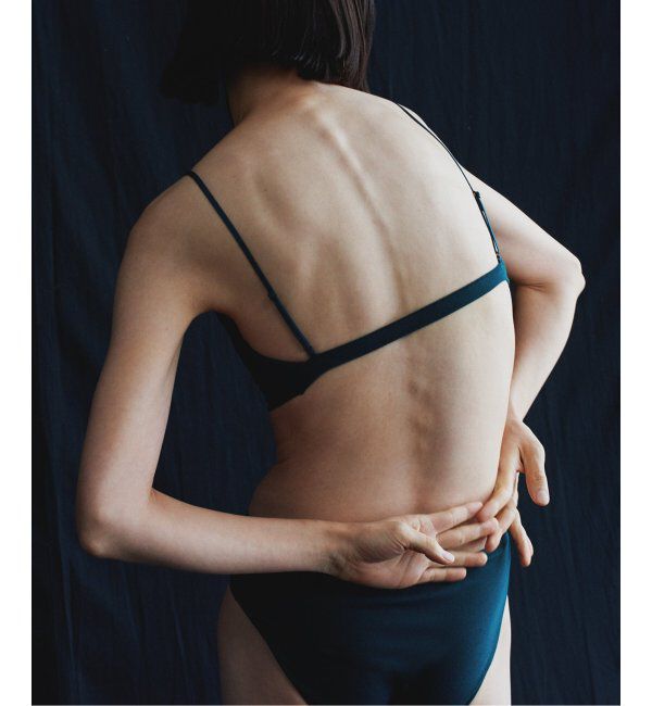 EMILYWEEK「【RESET】オーガニックコットン混 ブラ（グレー、グリーン）」|インナー|