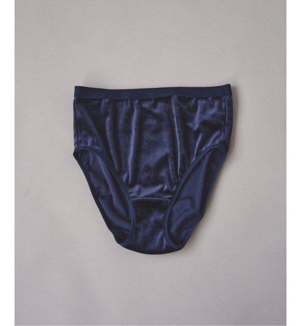 EMILYWEEK「ベロアショーツ」|インナー|ネイビー