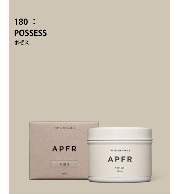 ACME「★【APFR/アポテーケ フレグランス】TIN CANDLE キャンドル」|アロマ・ルームフレグランス|ブラックベース