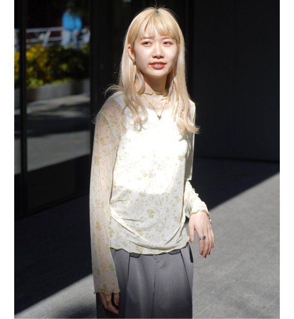 JOINT WORKS「【COMMRE/コムル】プリントチュールトップス」|ニット・セーター|