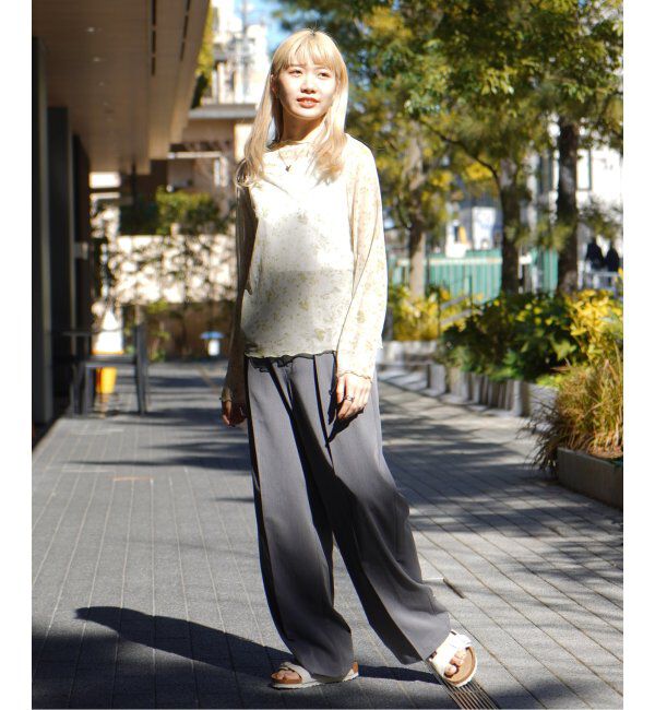 JOINT WORKS「【COMMRE/コムル】プリントチュールトップス」|ニット・セーター|