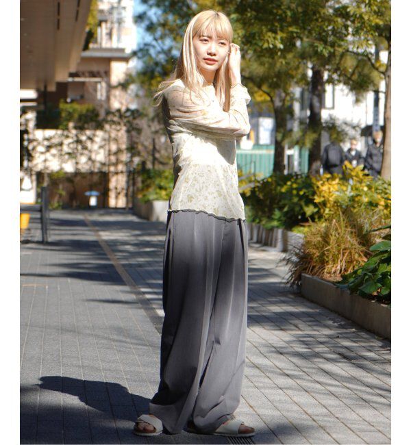 JOINT WORKS「【COMMRE/コムル】プリントチュールトップス」|ニット・セーター|