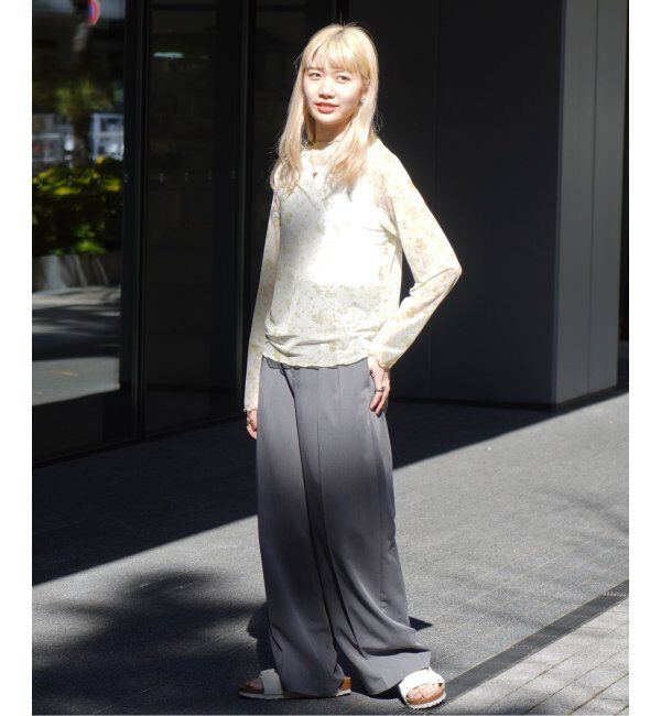 JOINT WORKS「【COMMRE/コムル】プリントチュールトップス」|ニット・セーター|