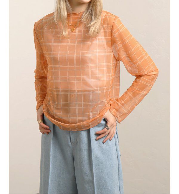 JOINT WORKS「【COMMRE/コムル】プリントチュールトップス」|ニット・セーター|