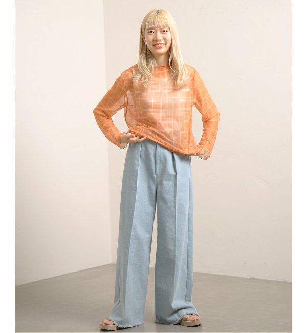 JOINT WORKS「【COMMRE/コムル】プリントチュールトップス」|ニット・セーター|