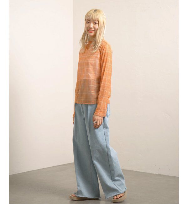 JOINT WORKS「【COMMRE/コムル】プリントチュールトップス」|ニット・セーター|