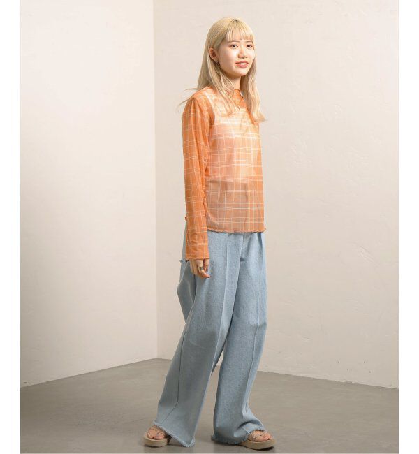 JOINT WORKS「【COMMRE/コムル】プリントチュールトップス」|ニット・セーター|