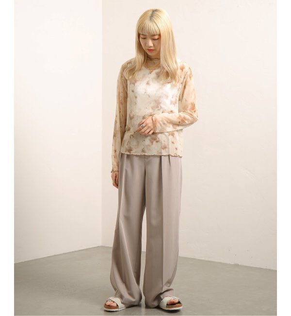 JOINT WORKS「【COMMRE/コムル】プリントチュールトップス」|ニット・セーター|