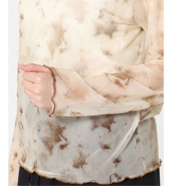 JOINT WORKS「【COMMRE/コムル】プリントチュールトップス」|ニット・セーター|