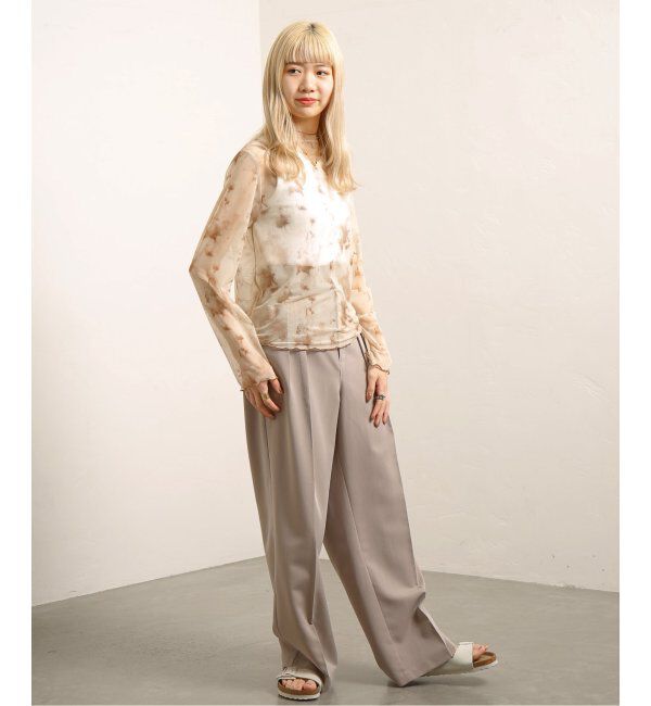 JOINT WORKS「【COMMRE/コムル】プリントチュールトップス」|ニット・セーター|