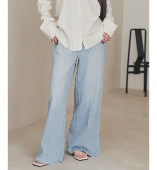 Plage「《予約》Healthy denim / ヘルシーデニム 別注 WIDE デニムパンツ(ブルー)」|デニム|ブルー