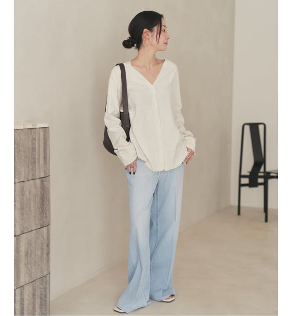 Plage「《予約》Healthy denim / ヘルシーデニム 別注 WIDE デニムパンツ(ブルー)」|デニム|